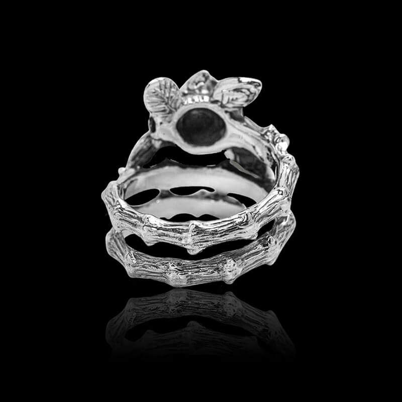 Gothic Rose 925 Sterling Silver Ring
