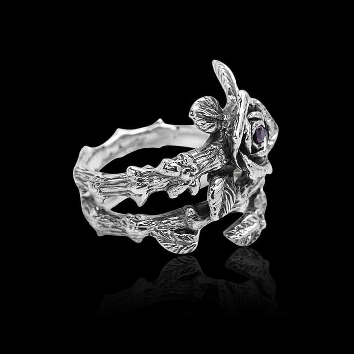 Gothic Rose 925 Sterling Silver Ring