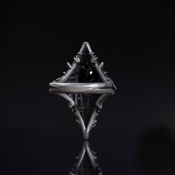Gothic Skeleton Treasure Sterling Silver Ring