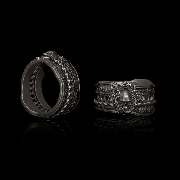 Gothic Skull 925 Sterling Silver Ring