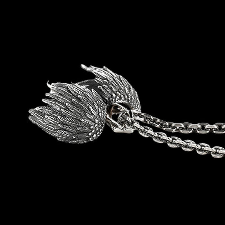 Guardian Wings Cross 925 Sterling Silver Pendant