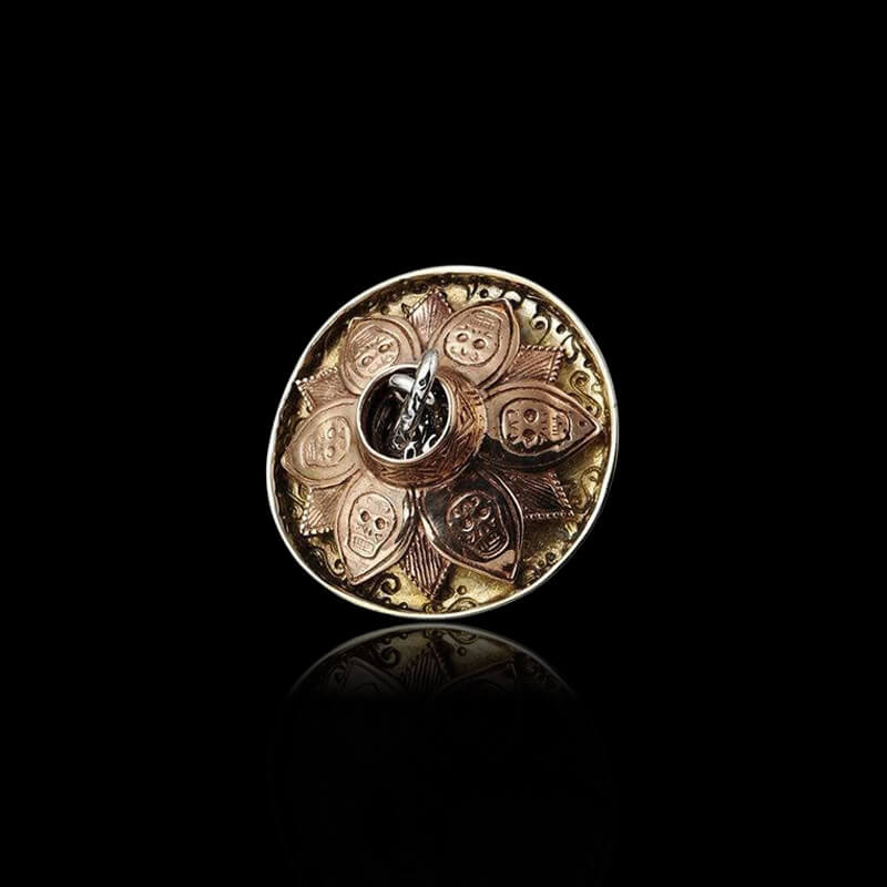 Hat Magic 925 Sterling Silver Sugar Skull Pendant