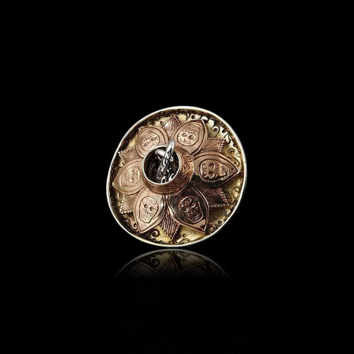 Hat Magic 925 Sterling Silver Sugar Skull Pendant