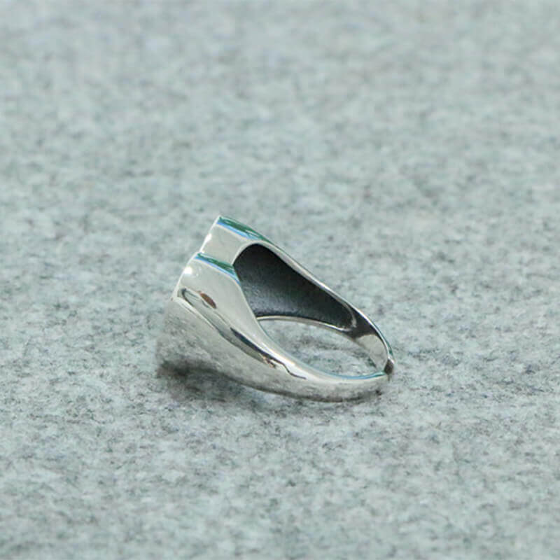 Heart Zircon 925 Sterling Silver Open Ring 05 | RoyalLuster.com