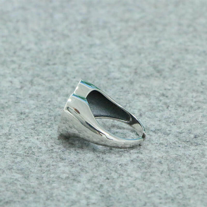 Heart Zircon 925 Sterling Silver Open Ring 05 | RoyalLuster.com