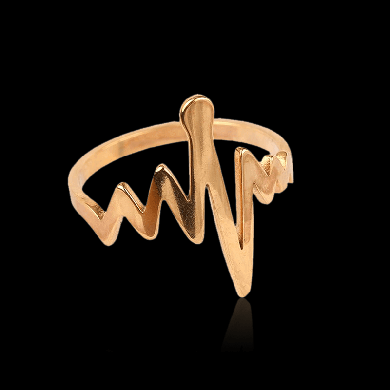 Heartbeat 925 Sterling Silver Ring 01 | RoyalLuster.com