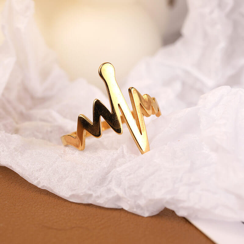 Heartbeat 925 Sterling Silver Ring 02 | RoyalLuster.com