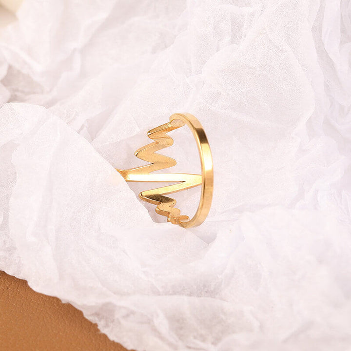 Heartbeat 925 Sterling Silver Ring 03 | RoyalLuster.com