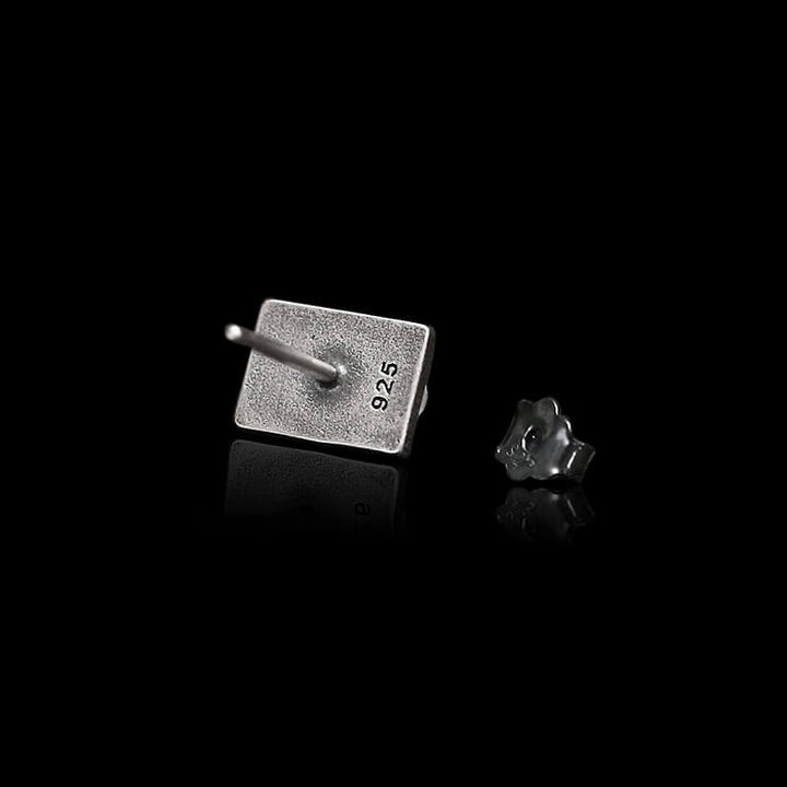 Hearts Poker 925 Sterling Silver Stud Earrings