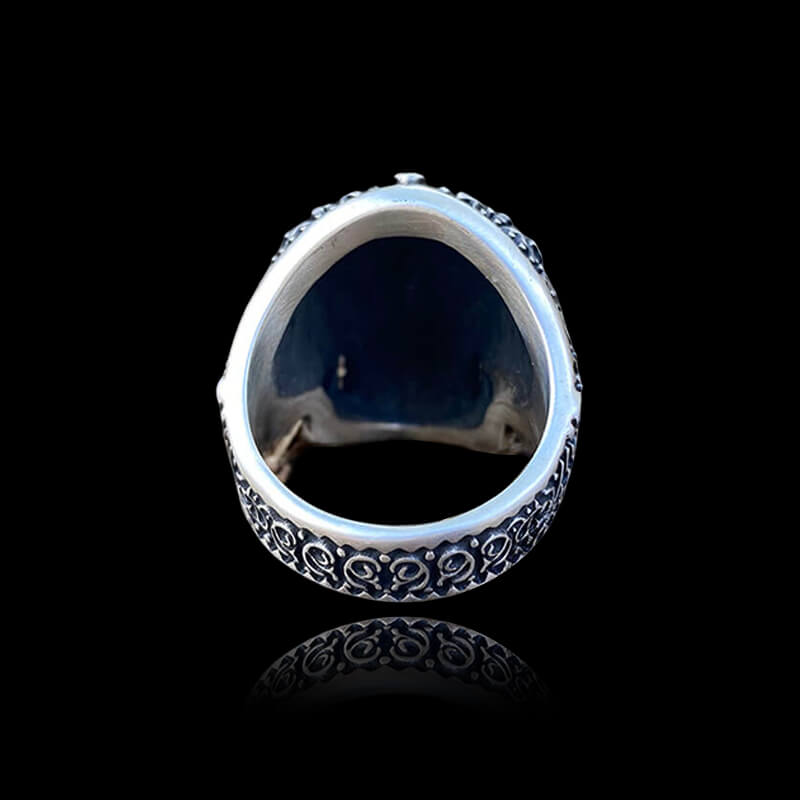 Heavy Metal 925 Sterling Silver Masonic Skull Ring