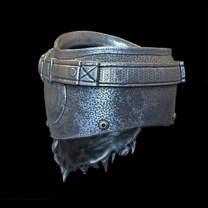 Helmet Skull 925 Sterling Silver Ring