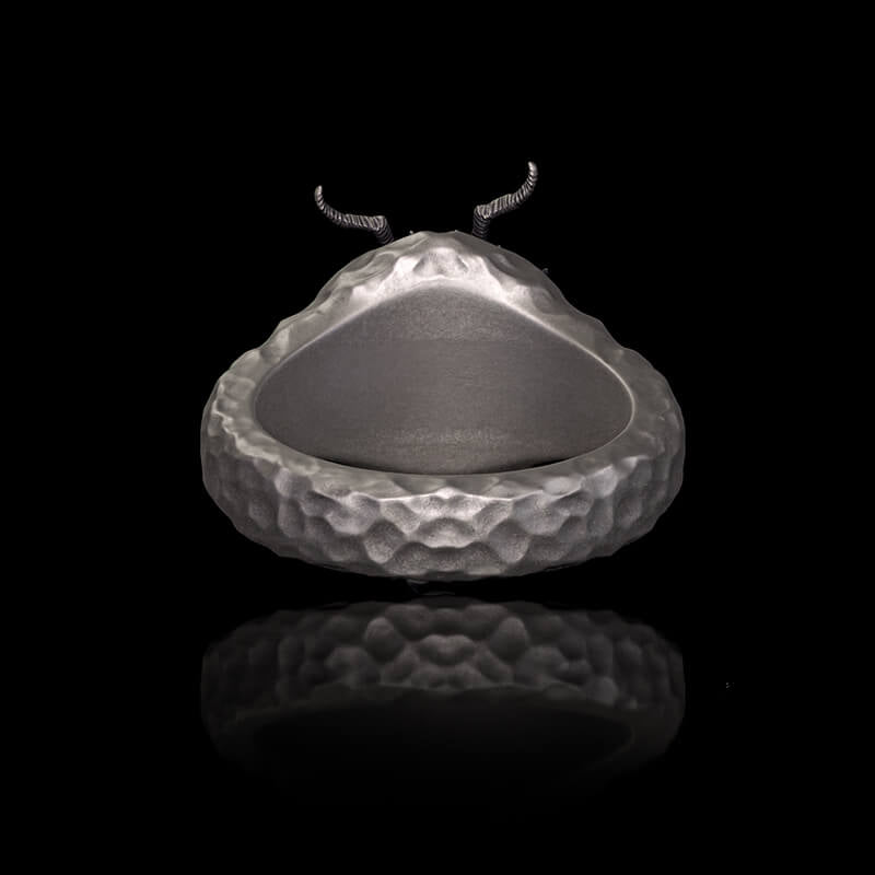 Horned Armor Witch Sterling Silver Ring
