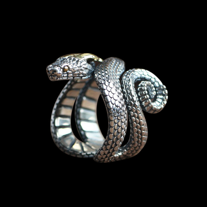 Horned Snake 925 Sterling Silver Ring
