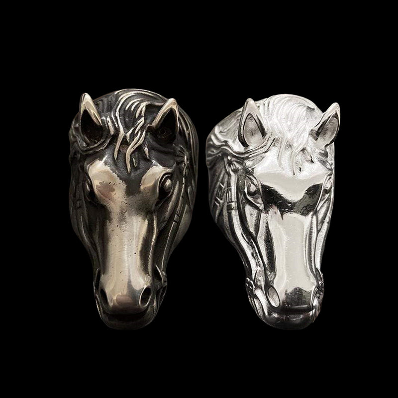 Horse Head 925 Sterling Silver Ring