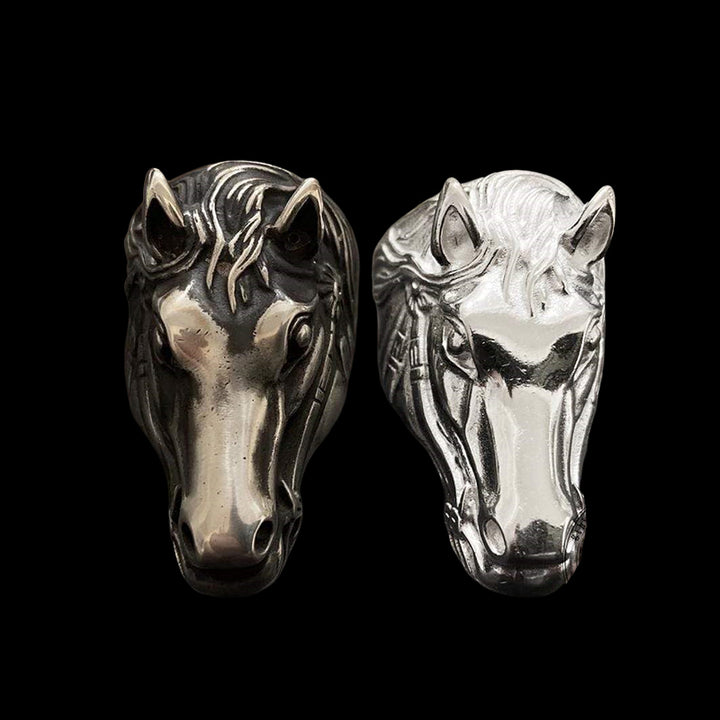 Horse Head 925 Sterling Silver Ring