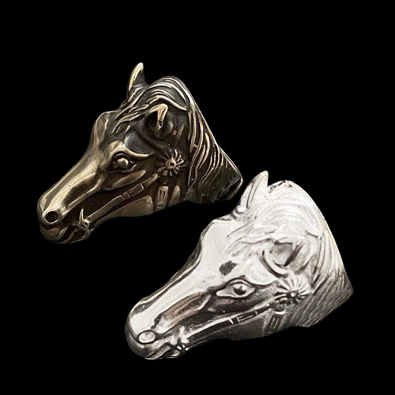 Horse Head 925 Sterling Silver Ring
