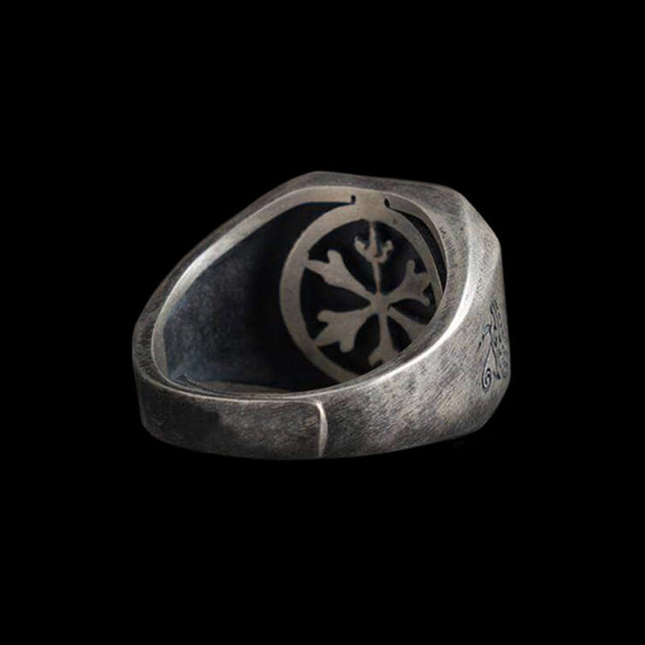 Horus And Anubis 925 Sterling Silver Ring