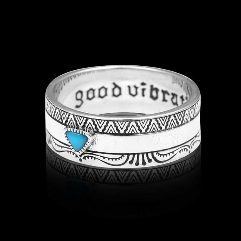 Indian 925 Sterling Silver Turquoise Ring 05 | RoyalLuster.com