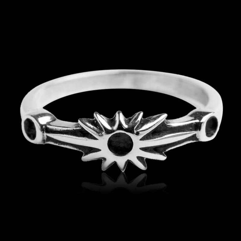 Indian Sun 925 Sterling Silver Ring 01 | RoyalLuster.com