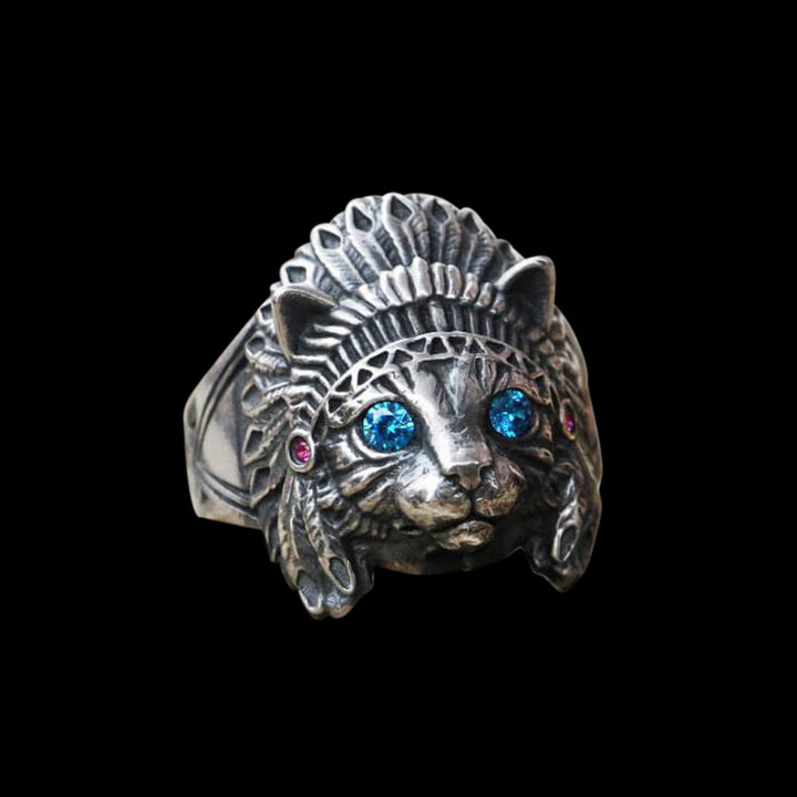 Chief Cat 925 Sterling Silver Ring