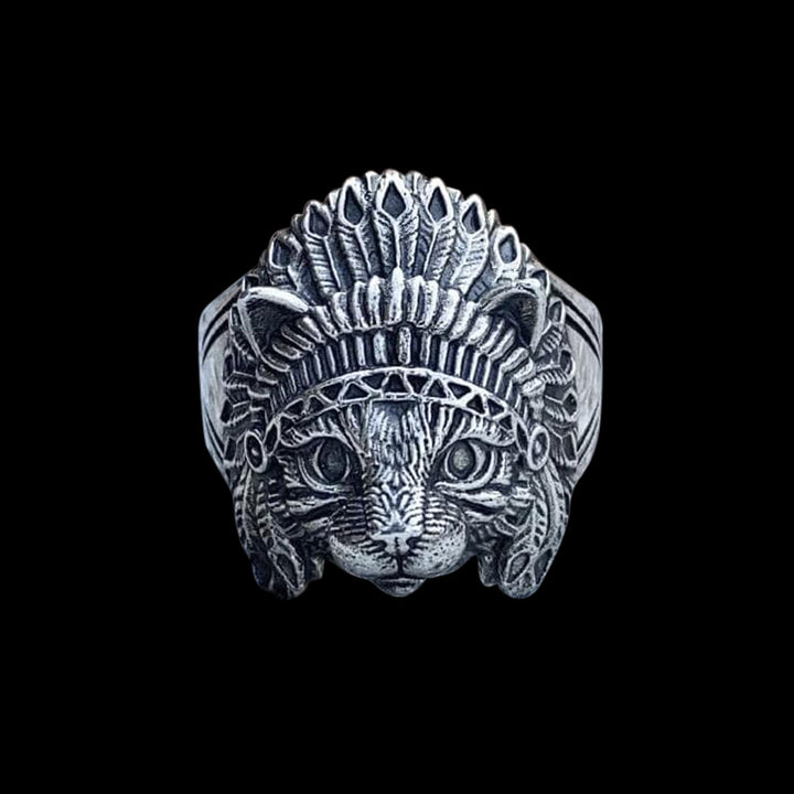 Chief Cat 925 Sterling Silver Ring