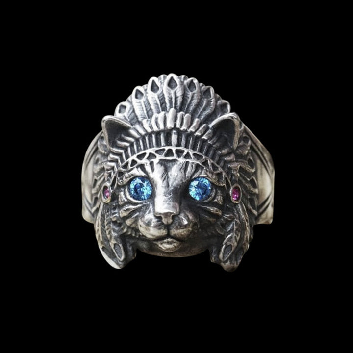 Chief Cat 925 Sterling Silver Ring