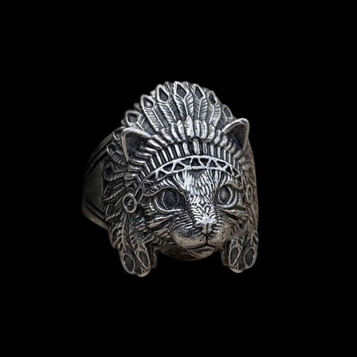 Chief Cat 925 Sterling Silver Ring
