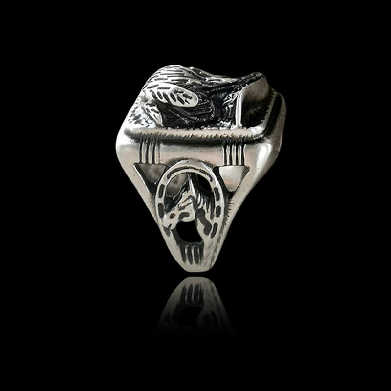 Indian Portrait 925 Sterling Silver Ring