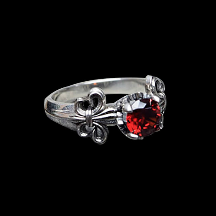 Iris Inlaid Gemstone 925 Sterling Silver Ring
