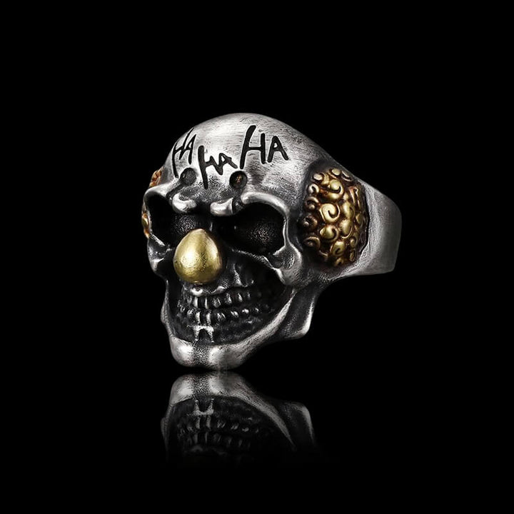 Joker 925 Sterling Silver Skull Ring
