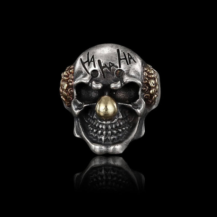 Joker 925 Sterling Silver Skull Ring
