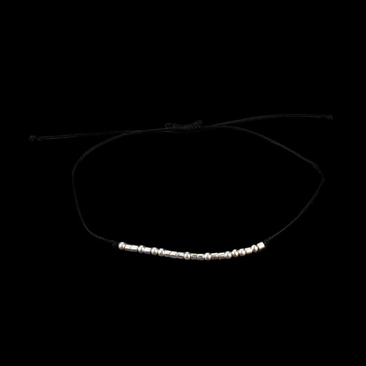 Keep Going Morse Code 925 Sterling Silver Bracelet
