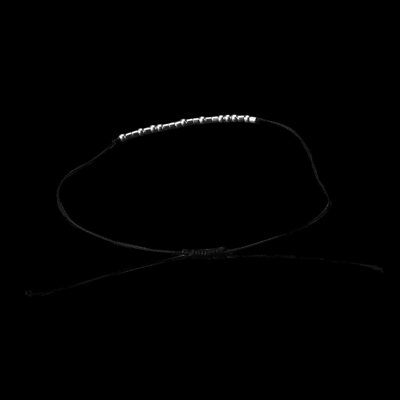 Keep Going Morse Code 925 Sterling Silver Bracelet