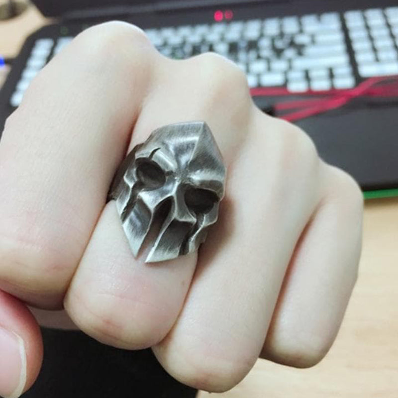 Knight Skull 925 Sterling Silver Ring