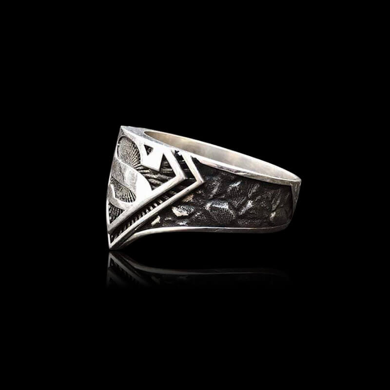 Letter "S" 925 Sterling Silver Ring