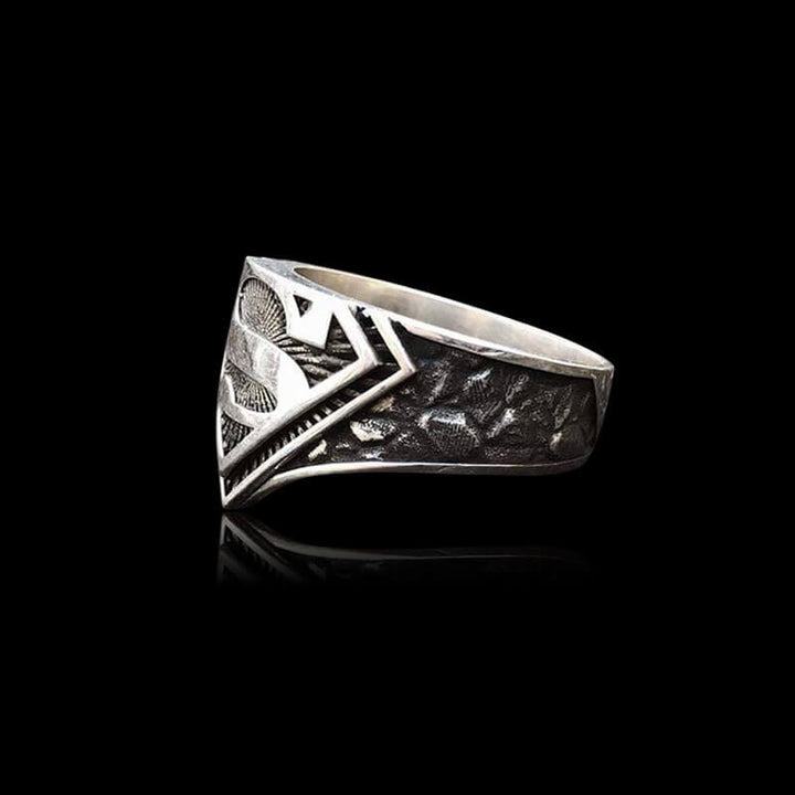 Letter "S" 925 Sterling Silver Ring