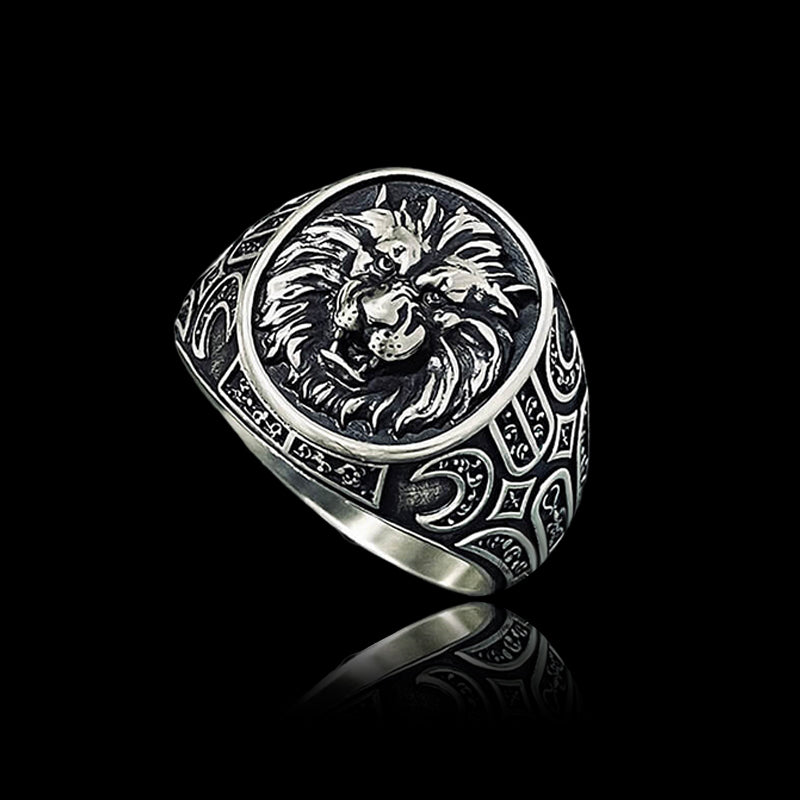 Lion 925 Sterling Silver Animal Ring