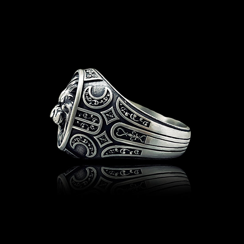 Lion 925 Sterling Silver Animal Ring