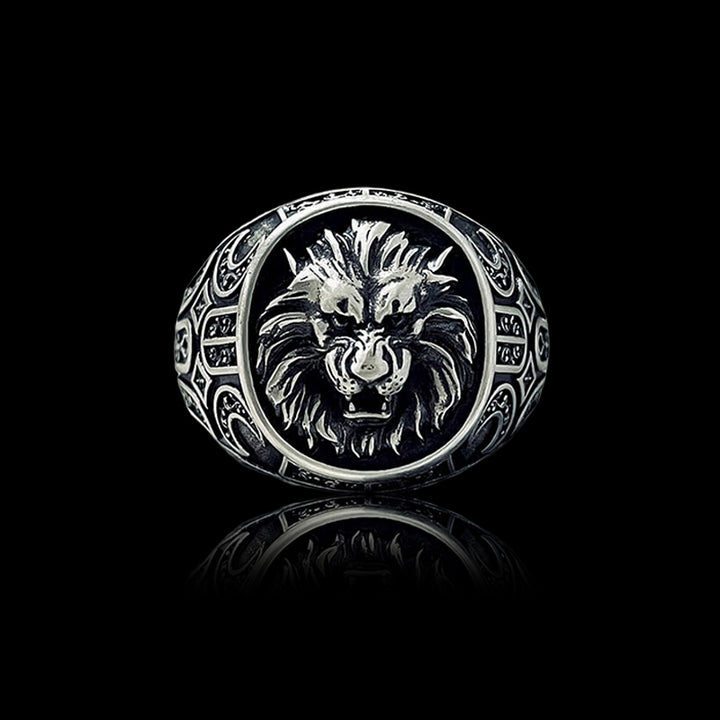Lion 925 Sterling Silver Animal Ring