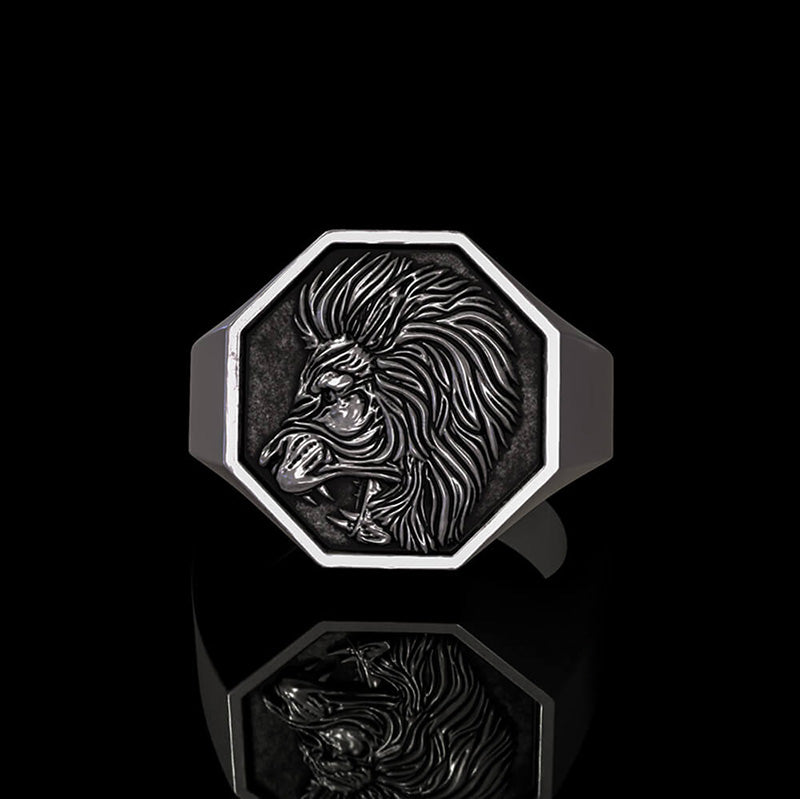 Lion 925 Sterling Silver Ring