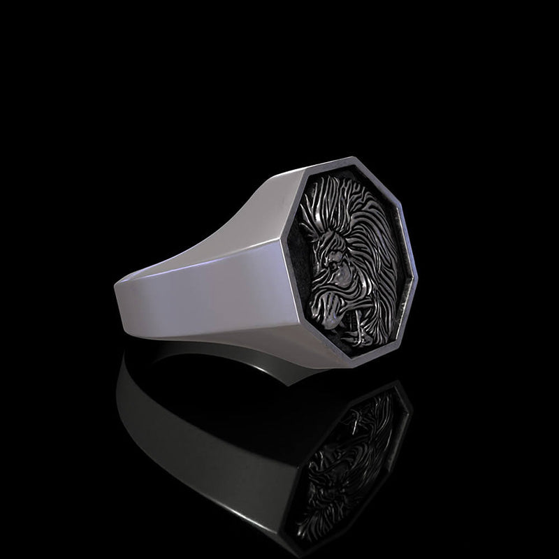 Lion 925 Sterling Silver Ring
