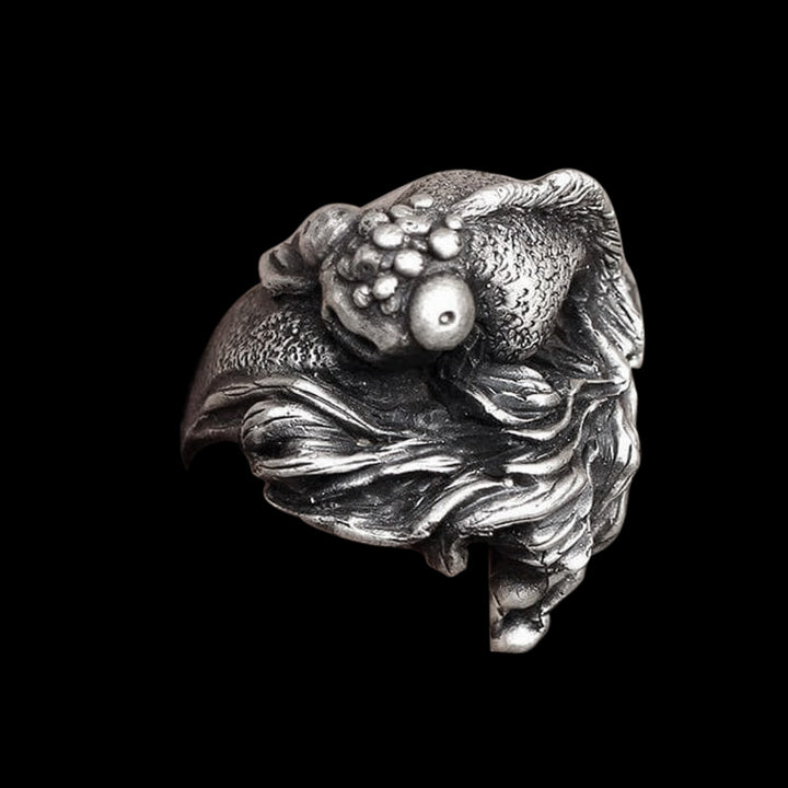 Lucky Carp 925 Sterling Silver Ring