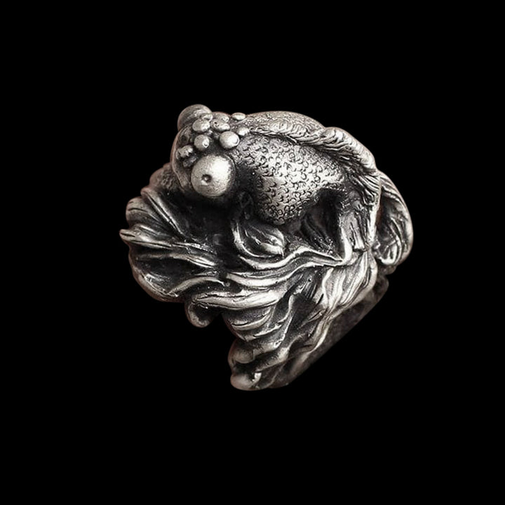 Lucky Carp 925 Sterling Silver Ring
