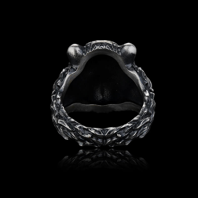 Majestic Tiger Head 925 Sterling Silver Ring