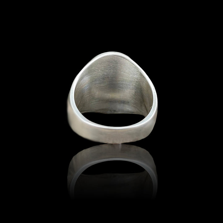 Mandalorian Symbol Skull 925 Sterling Silver Ring