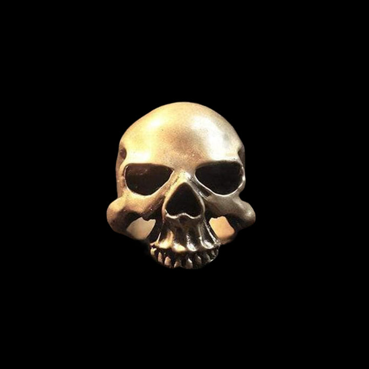 Matte Textured Skull 925 Sterling Silver Ring