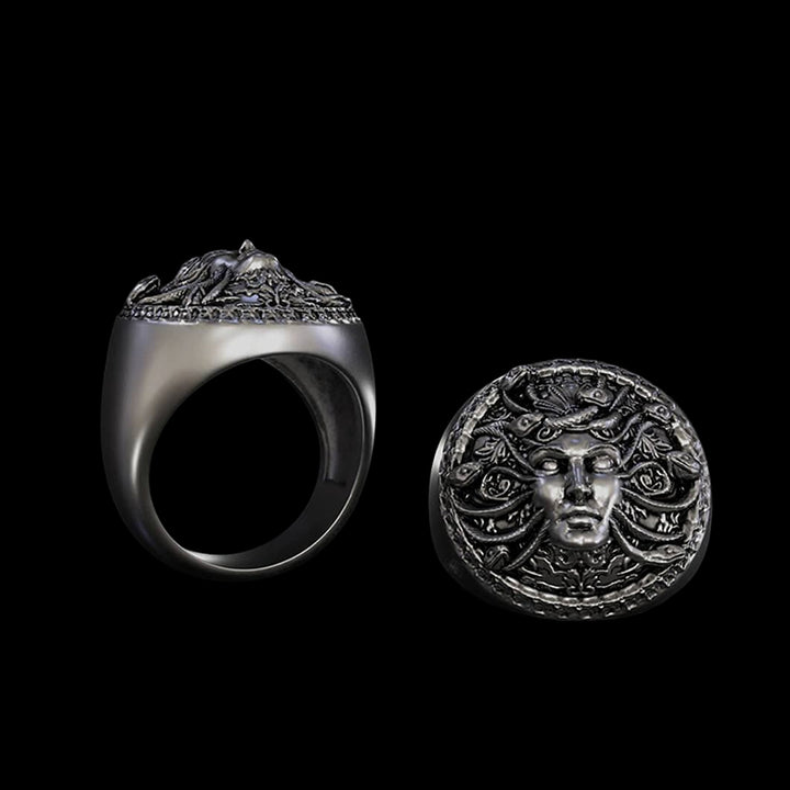 Medusa 925 Sterling Silver Ring