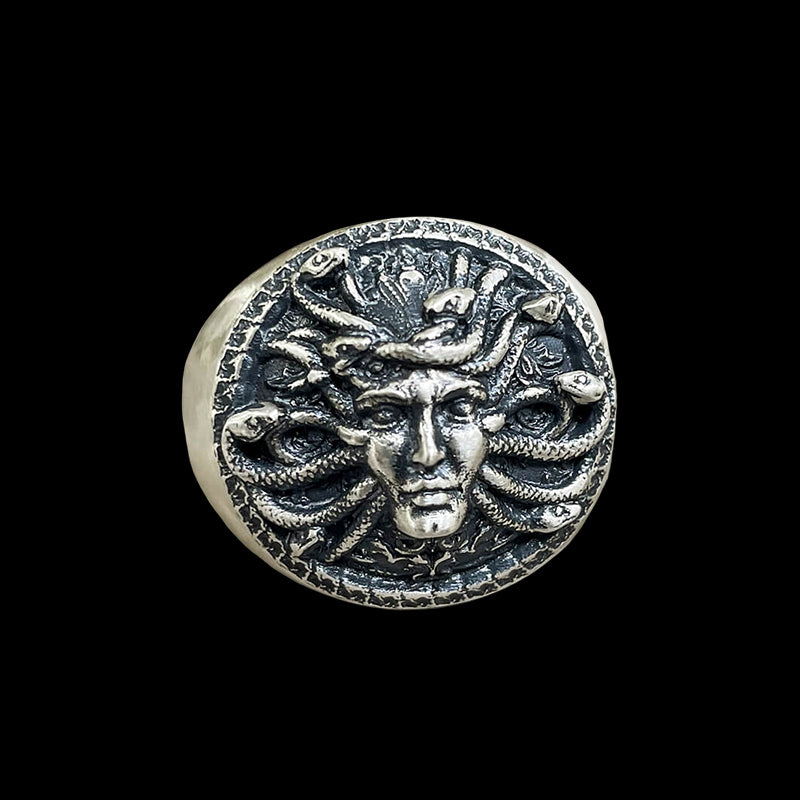 Medusa 925 Sterling Silver Ring