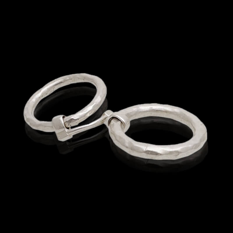 Minimalist 925 Sterling Silver Double Ring 02 | RoyalLuster.com