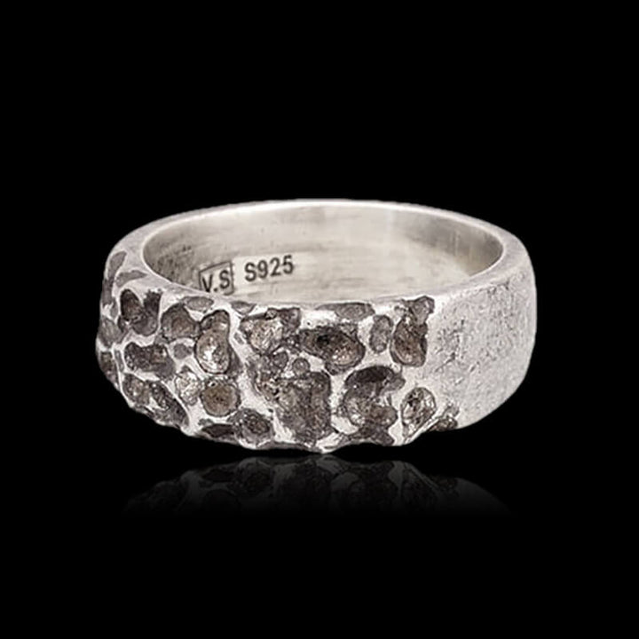Minimalist Aerolite 925 Sterling Silver Ring 01 | RoyalLuster.com